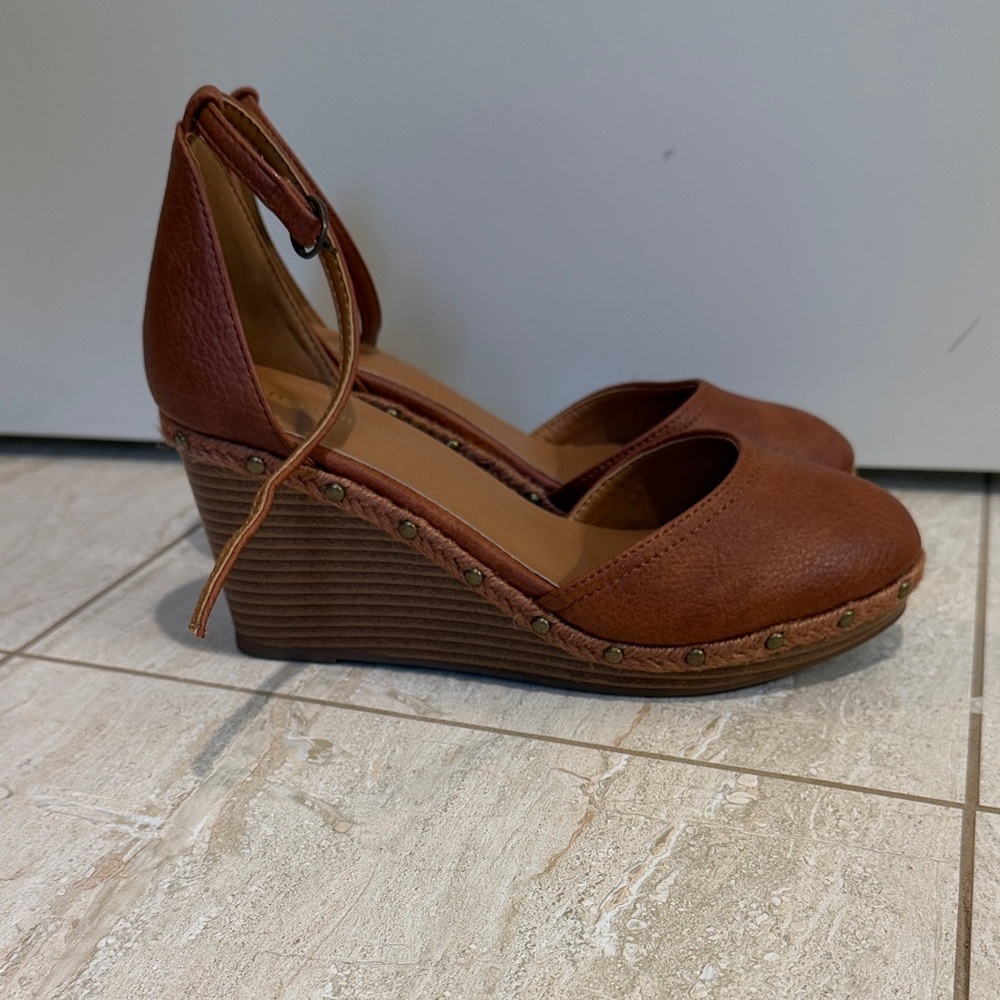 Maurices Tan Wedge Shoes